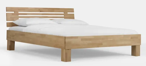 Holzbett massiv Daisy | Buche lackiert | 140x210 | Kopfteil 1