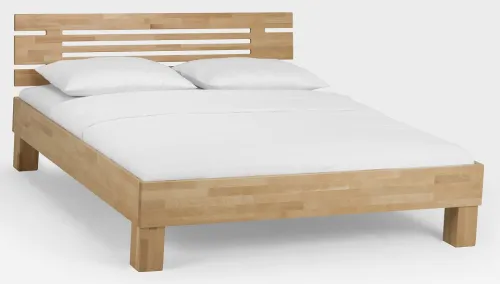 Holzbett massiv Daisy | Buche lackiert | 200x200 | Kopfteil 1