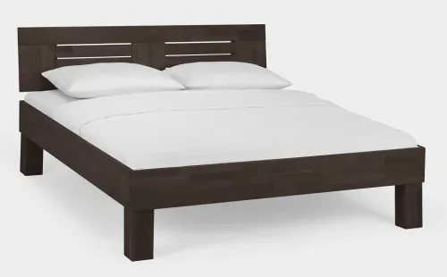 Holzbett massiv Daisy | Buche wenge lackiert | 120x210 | Kopfteil 3