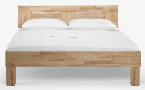 Holzbett massiv Daisy | Kernbuche geölt | 90x220 | Kopfteil 3