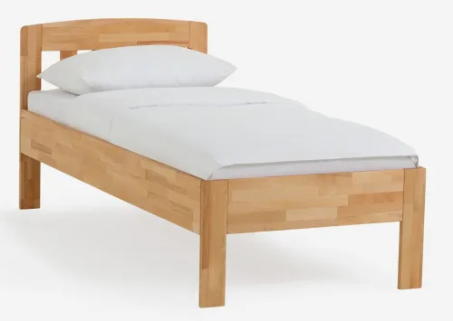 Holzbett massiv Jasmine | Buche lackiert | 100x200 | ohne Fußteil