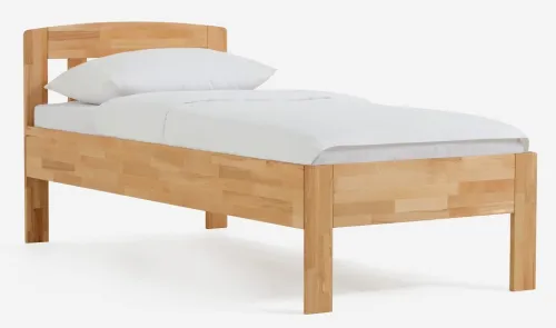 Holzbett massiv Jasmine | Buche lackiert | 90x200 | ohne Fußteil