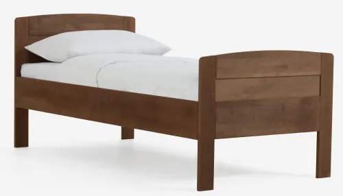 Holzbett massiv Jasmine | Buche walnuss geölt | 120x210 | mit Fußteil