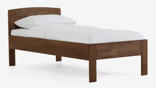 Holzbett massiv Jasmine | Buche walnuss geölt | 120x210 | ohne Fußteil