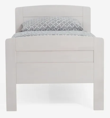 Holzbett massiv Jasmine | Buche weiß lackiert | 100x220 | mit Fußteil