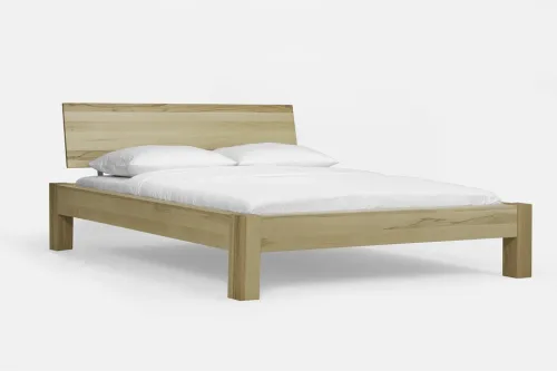 Holzbett massiv Lotus | Kernbuche geölt | 140x210 | Kopfteil 3