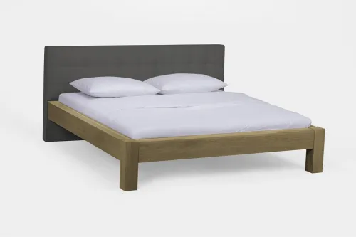 Holzbett massiv Lotus | Wildeiche Honig geölt | 160x200 | Kopfteil 2