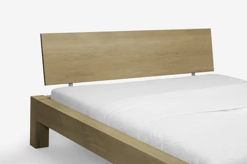 Holzbett massiv Lotus | Wildeiche Honig geölt | verschiedene Größen 200x210 Kopfteil 1