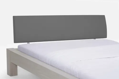 Holzbett massiv Lotus | Wildeiche weiß geölt | 180x220 | Kopfteil 1