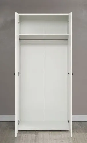 Kleiderschrank Basics | weiß