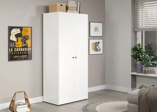 Kleiderschrank Basics | weiß