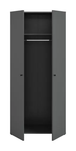 Kleiderschrank Darwin | mit 2 Türen | anthrazit