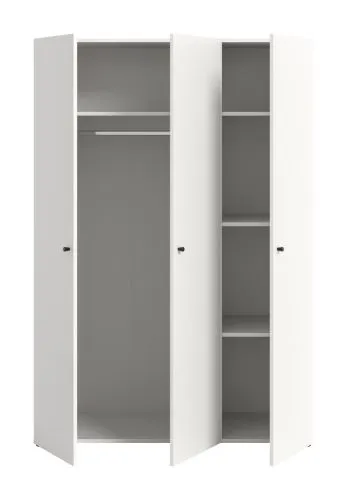 Kleiderschrank Darwin | mit 3 Türen | weiß