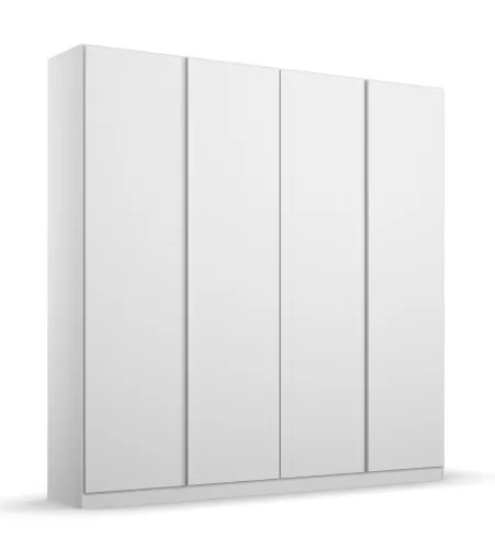 Kleiderschrank Drehtürenschrank Monostar | 4-türig | Alpinweiß 181 x 210 x 54 cm