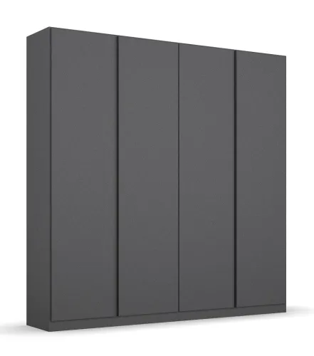 Kleiderschrank Drehtürenschrank Monostar | 4-türig | grau-metallic 181 x 210 x 54