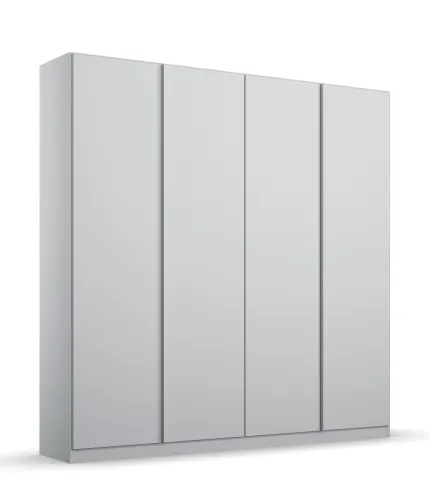 Kleiderschrank Drehtürenschrank Monostar | 4-türig | seidengrau 181 x 210 x 54 cm