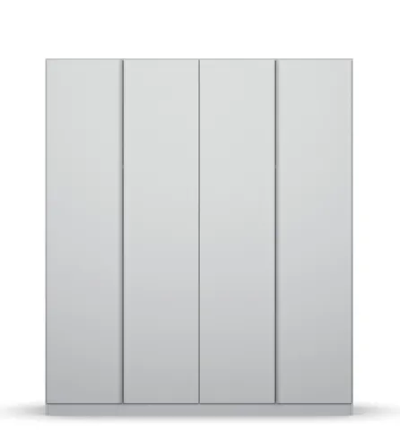 Kleiderschrank Drehtürenschrank Monostar | 4-türig | seidengrau 181 x 210 x 54 cm