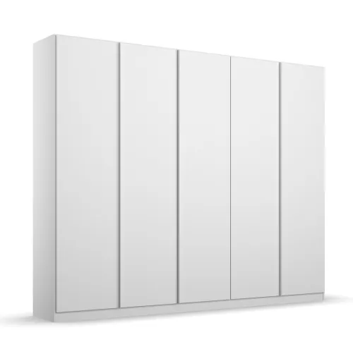 Kleiderschrank Drehtürenschrank Monostar | 5-türig | Alpinweiß 226 x 210 x 54 cm