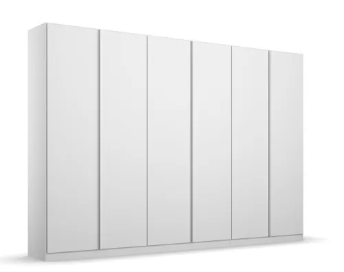 Kleiderschrank Drehtürenschrank Monostar | 6-türig | Alpinweiß 271 x 210 x 54 cm