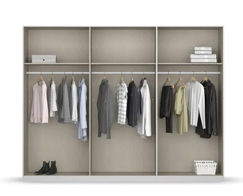 Kleiderschrank Drehtürenschrank Monostar | seidengrau | verschiedene Größen