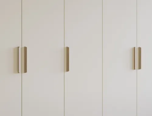 Kleiderschrank Drehtürenschrank Quadra-Spin | 5-türig | alpinweiß | 226x210 | Griff Skandi