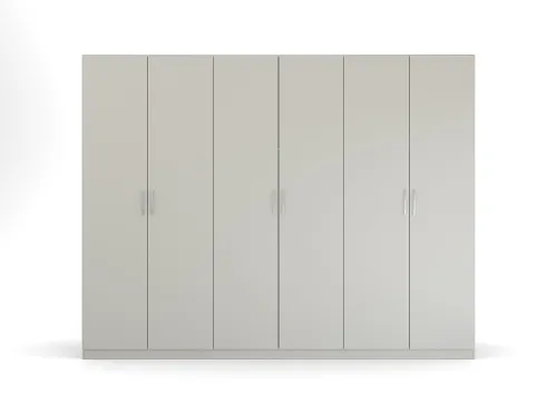 Kleiderschrank Drehtürenschrank Quadra-Spin | seidengrau | verschiedene Größen