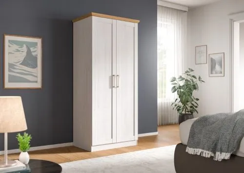 Kleiderschrank Florenz | mit 2 Türen | Sibiu Lärche / Artisan Eiche