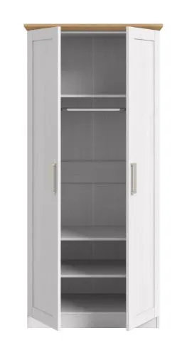 Kleiderschrank Florenz | mit 2 Türen | Sibiu Lärche / Artisan Eiche