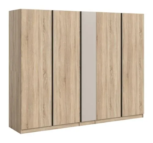 Kleiderschrank Oakland | 5 Türen | Drehtürenschrank | Sonoma Eiche