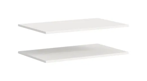 Kleiderschrank Oakland | mit 2 Türen & 2 Einlegeböden | weiß