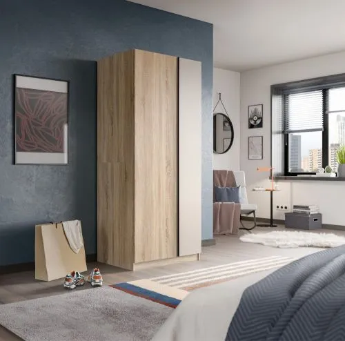 Kleiderschrank Oakland | mit 2 Türen | Sonoma Eiche