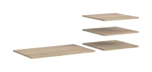 Kleiderschrank Oakland | mit 3 Türen & 4 Einlegeböden | Sonoma Eiche