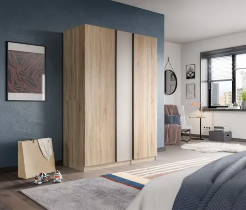 Kleiderschrank Oakland | mit 3 Türen | Sonoma Eiche