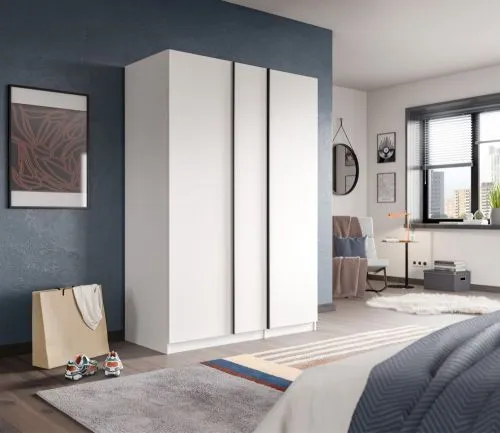 Kleiderschrank Oakland | mit 3 Türen | weiß