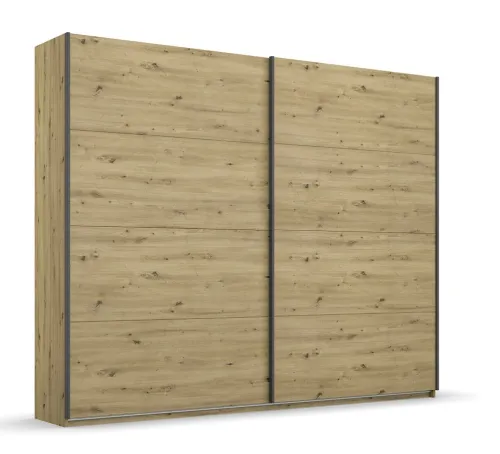 Kleiderschrank Schwebetürenschrank Apollon | 2-türig | Eiche Artisan