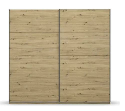Kleiderschrank Schwebetürenschrank Apollon | 2-türig | Eiche Artisan