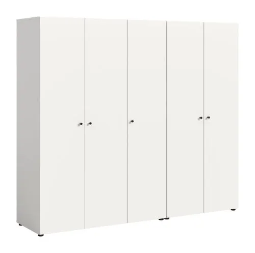 Kleiderschrank set Darwin | 2-teilig | mit 2 & 3 Türen | weiß