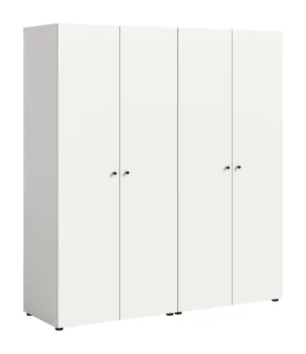 Kleiderschrank set Darwin | 2-teilig | mit 2 Türen | weiß