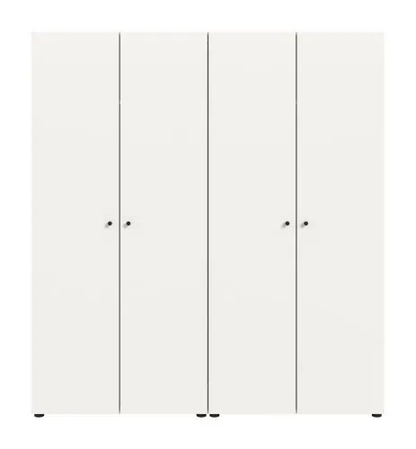 Kleiderschrank set Darwin | 2-teilig | mit 2 Türen | weiß