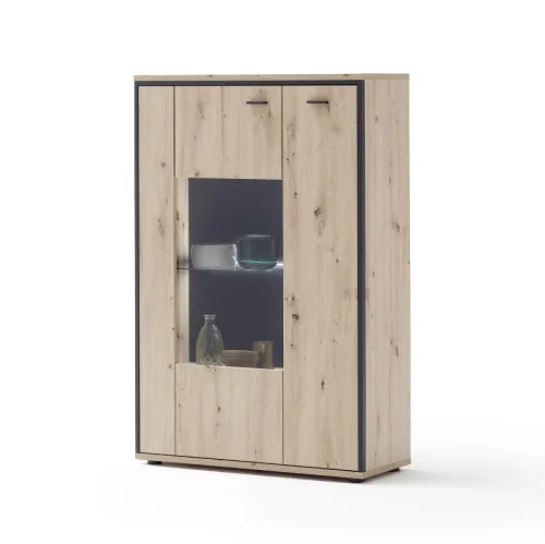 Kombi-Highboard Buenos Aires | Balkeneiche | ohne Beleuchtung