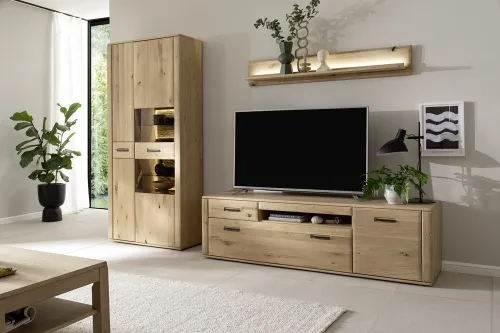 Kombi Vitrine Alento | Asteiche / Balkeneiche