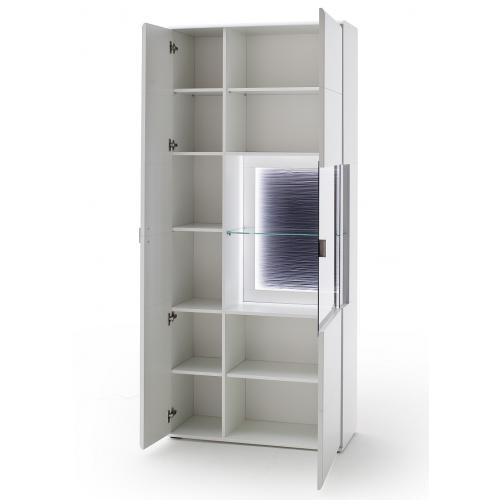 Kombi-Vitrine Amora | weiß matt | LED Beleuchtung