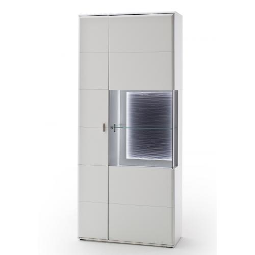 Kombi-Vitrine Amora | weiß matt | LED Beleuchtung