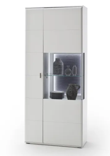 Kombi-Vitrine Amora | weiß matt | ohne Beleuchtung