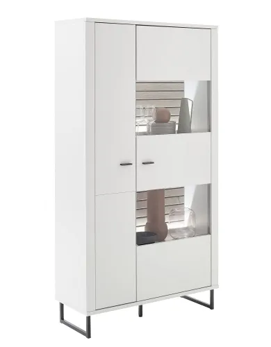 Kombi-Vitrine Louisiana 2 | Modern White