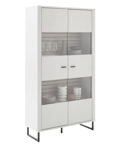 Kombi-Vitrine Louisiana | Modern White