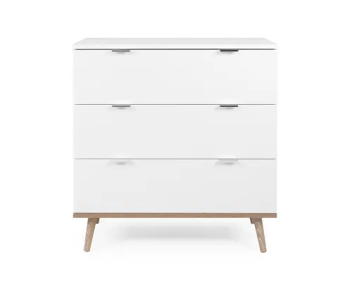 Kommode 1 Oslo | Skandinavisch | weiß / Sonoma Eiche