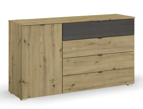 Kommode Apollon | mit Schubkästen | Eiche Artisan | 140 x 81 x 42 cm