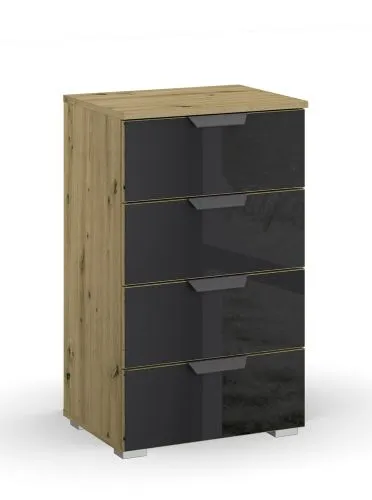 Kommode Artemis | mit Schubkästen | Eiche Artisan / basalt grau