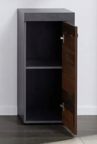 Kommode Cancun Indy | Matera grau / Old Used Wood | Shabby Look